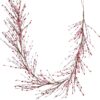 J'FLORU Valentines Day Decorations 4.5FT Artificial Valentine’s Day Garland Pink White Berry Garlands with Pink Hearts for Valentine Wedding Anniversary Party Decor