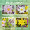 J'FLORU Artificial Spring Flowers 18 Pack Spring Floral Picks 17 Inch Flower Stems with Colorful Daisies and Forsythia for Spring Summer Easter Flower Arrangements Centerpieces