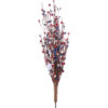 27 J’FLORU 4th of July Patriotic Tree,17 Inch Red White Blue Berry Stem Picks with Stars Patriotic Branches Decorations for Independence Day Memorial Day Flag Day Decor