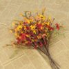 31 (4) J'FLORU Artificial Fall Flowers 12 Pack Fall Floral Picks 17 Inch Autumn Flower Stems for Thanksgiving Harvest Vases Centerpieces Flower Arrangements