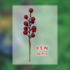 32 (8) J'FLORU 50 Pack Christmas Tree Decorations 6.5 Inch Artificial Berry Stems Red Berry Picks for Xmas Winter Christmas Tree Ornaments Centerpieces Flower Arrangements