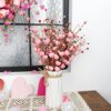 33 (2) J'FLORU Valentine's Day Gifts Valentines Day Decorations 24 Pack Pink Heart Shaped Berry Picks with Red Berries for Valentines Day Wedding Candlelight Dinner Anniversary
