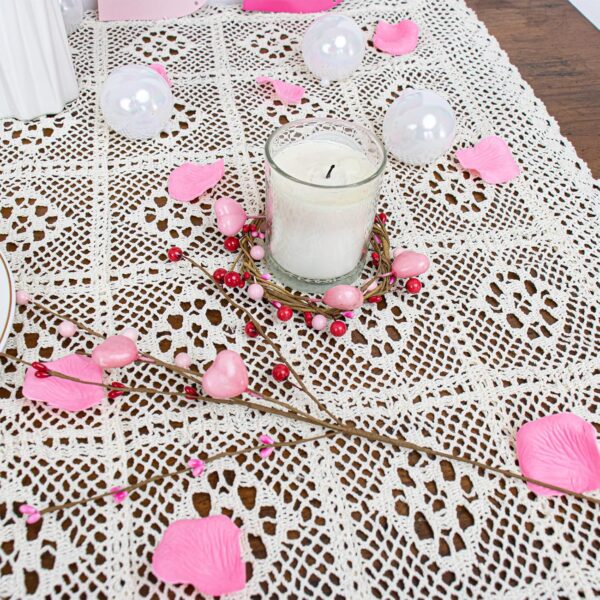 33 (3) J'FLORU Valentine's Day Gifts Valentines Day Decorations 24 Pack Pink Heart Shaped Berry Picks with Red Berries for Valentines Day Wedding Candlelight Dinner Anniversary